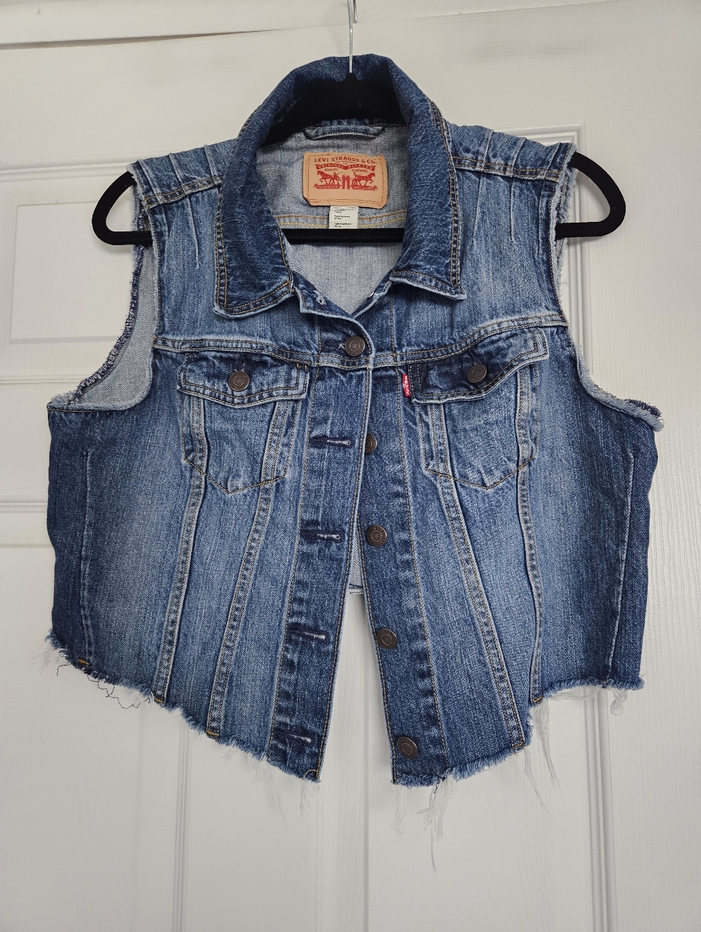 Levi's Medium Blue Sleeveless Denim Vest
